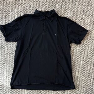 Rag & Bone Black Polo Shirt Size Large